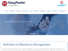 Tablet Screenshot of easyroster.net